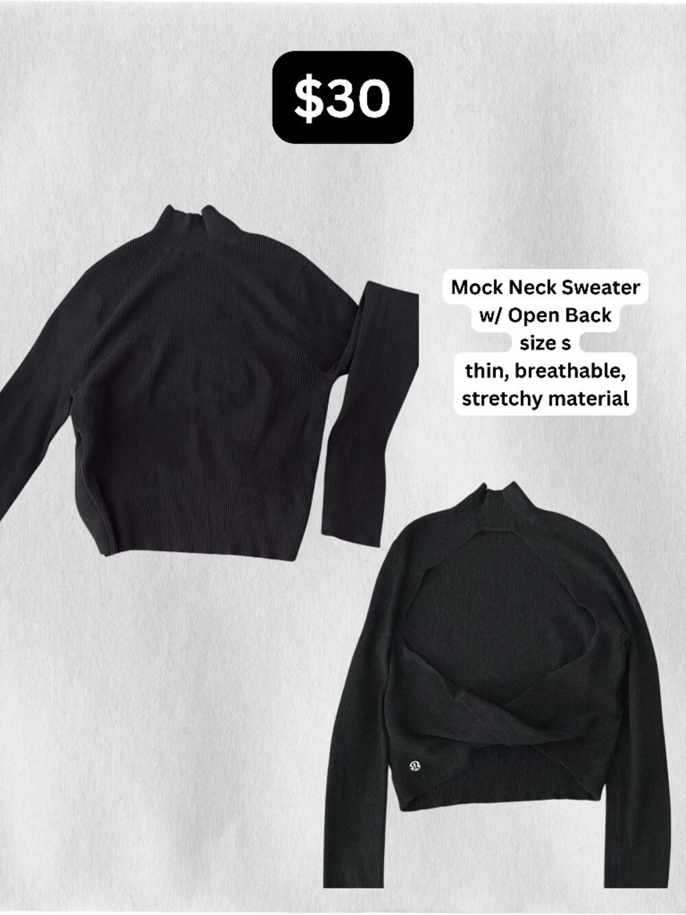 Lululemon Open-Back Sweater